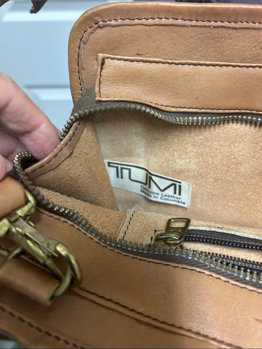 Tumi beautiful leather